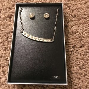 Earrings and necklace